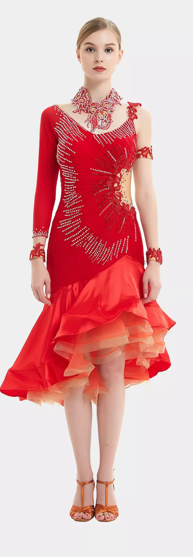 plus size latin dress