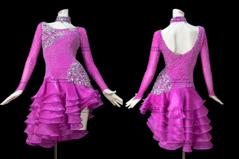 Latin Dresses For Sale,Affordable Latin Competition Dresses Pink LD-SG1809