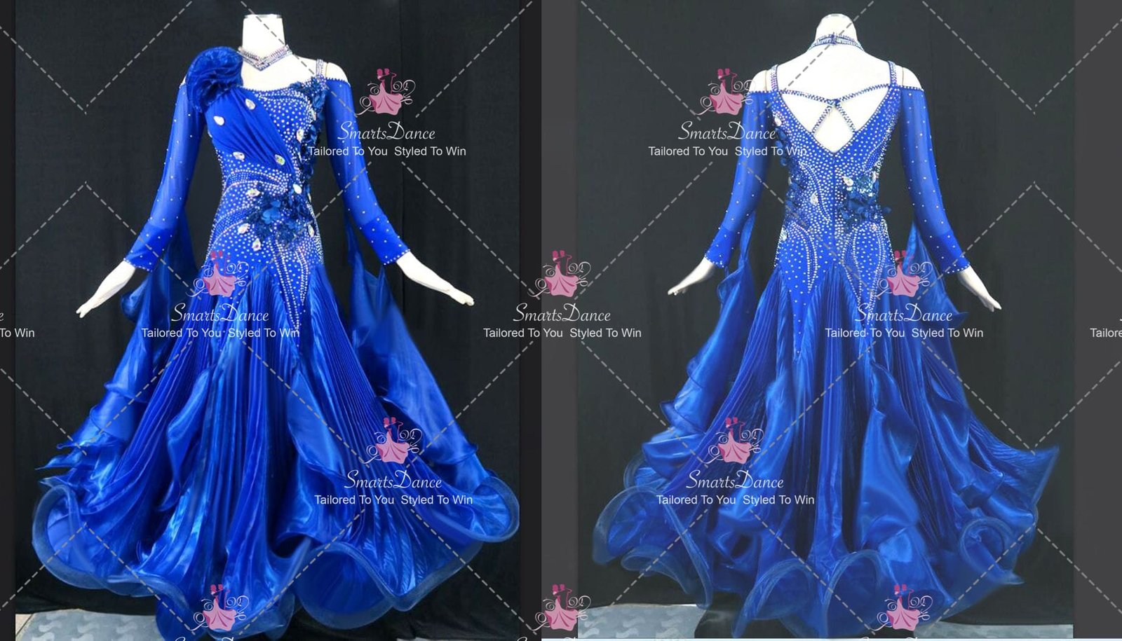 Blue Tailor Made Swing Dance Competition Costumes Dresses To Dance BD ...