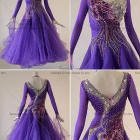 Purple Ballroom Competition Dress Swing Dancing Gowns BD-SG3701